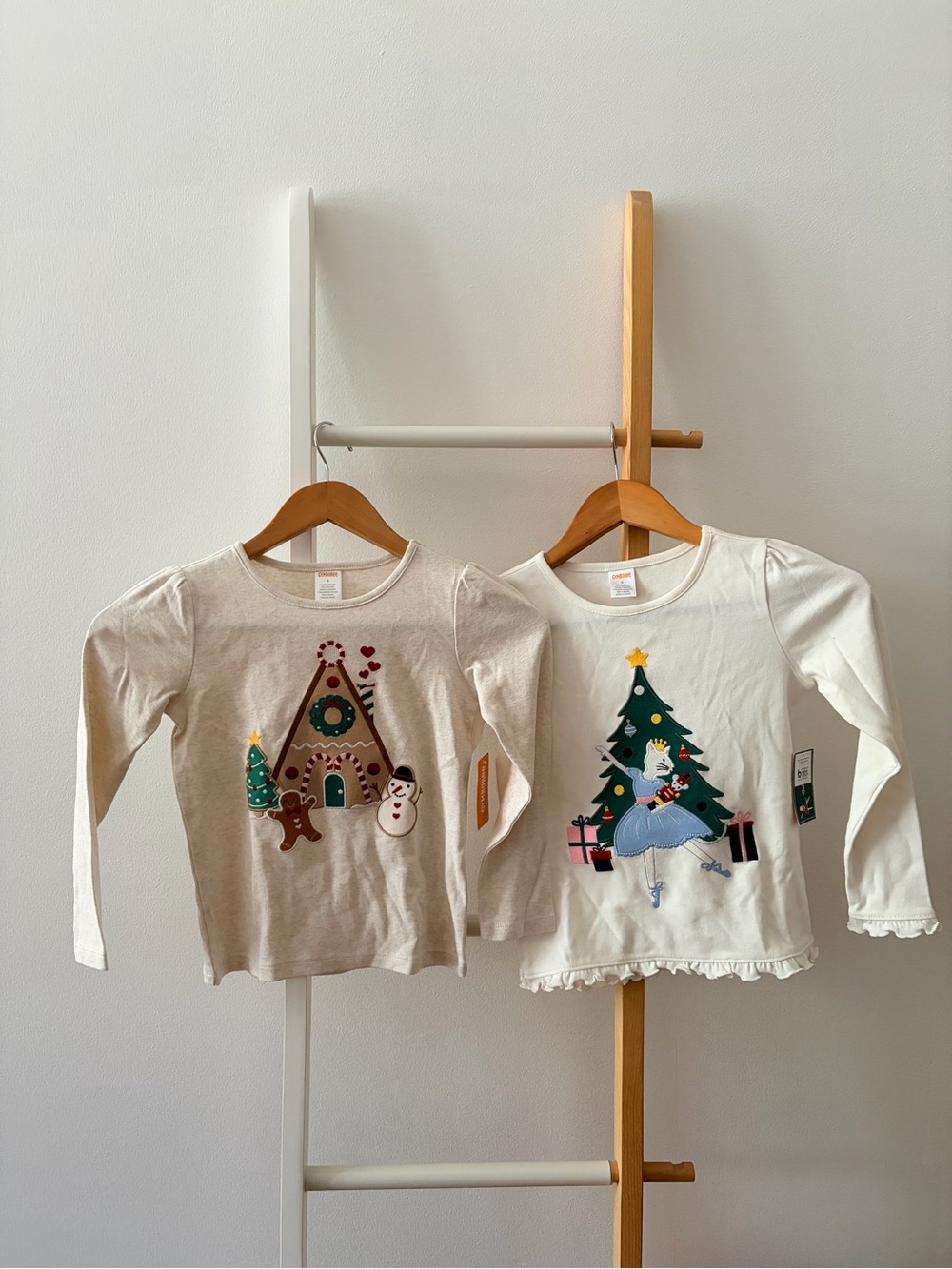 NWT Gymboree Girls Holiday Long-Sleeve Top Set (2)